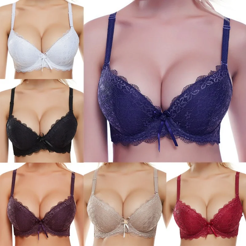 

Adjustable Lace Women Bras Sexy Lace Bra Plus Size Seamless Gathered Bras Wire Free Lingeries