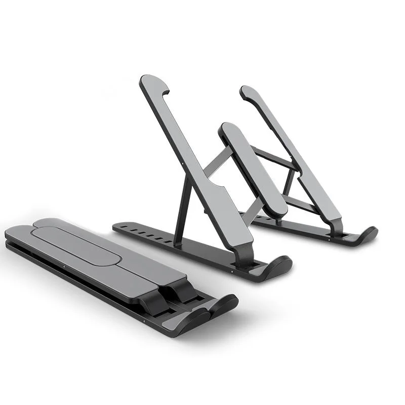 

DQR Folding Laptop Stand Support for Mac Book Air Pro Adjustable Aluminum Alloy Portable Notebook Bracket Dangling Radiator