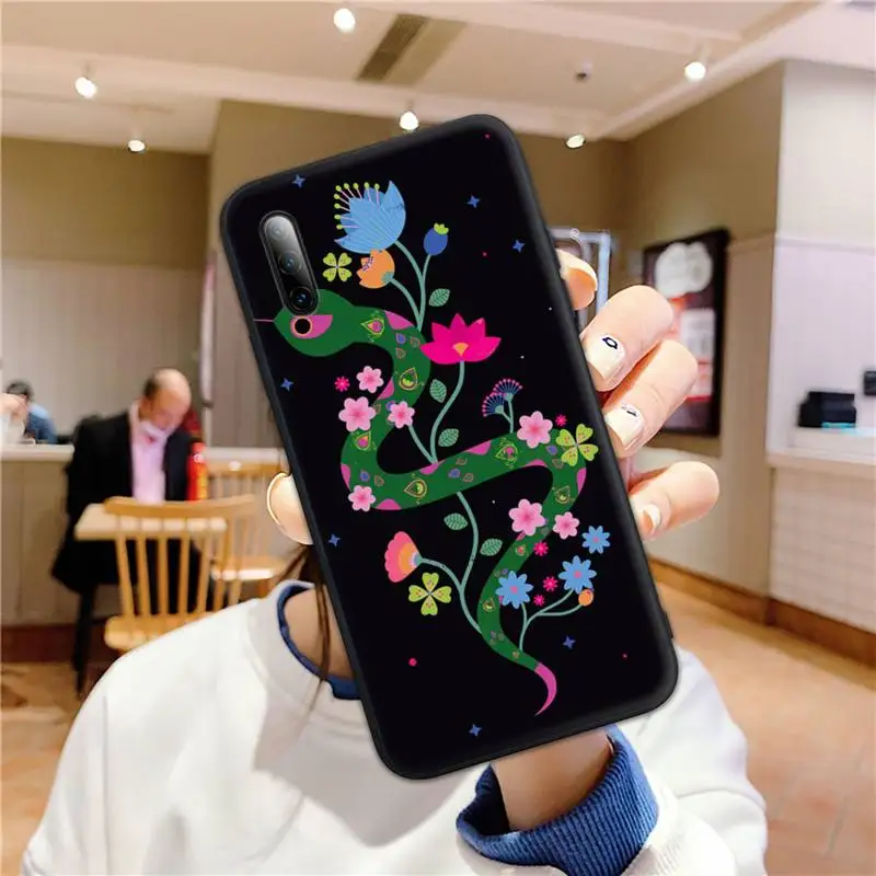 

Hand animal Snake Flower Phone Case for Samsung A02 A52 A20S A12 A20E A30S A32 A40 A50S A51 A70 A72 A80 Fundas