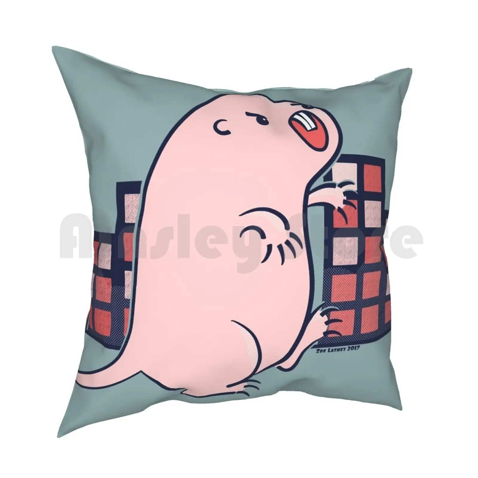 Детская мягкая подушка для Кротов крыс