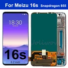 ЖК-дисплей 6,2 дюйма для Meizu 16s, Snapdragon 855 Super AMOLED, ЖК-экран с сенсорной панелью, дигитайзер в сборе для MEIZU 16S LCD