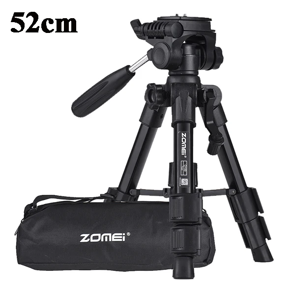 Only 52cm tripod Zomei YouTube Do Live кронштейн Настольный мульти-камера для съемки телефона портативный якорь мини-штатив светодиодный светильник видео Распаковка полный комплект - Цвет: Only 52cm tripod
