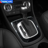 stainless steel car styling console gearshift frame decoration cover trim for audi q3 2013 16 interior accessories decals