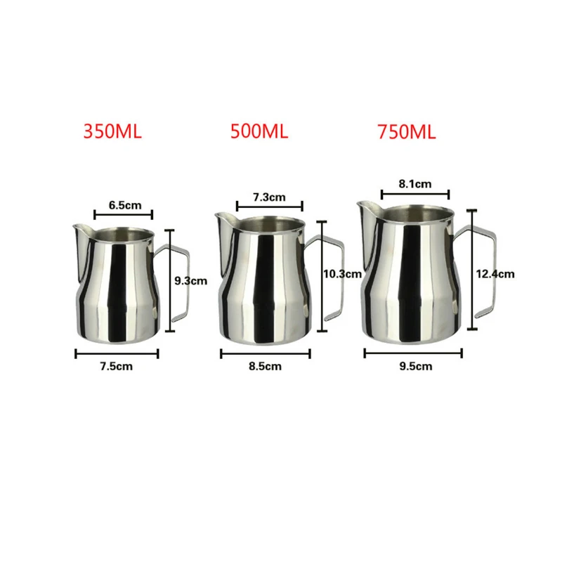 Чаша для взбивания молока из нержавеющей стали чашки эспрессо кружки кофе