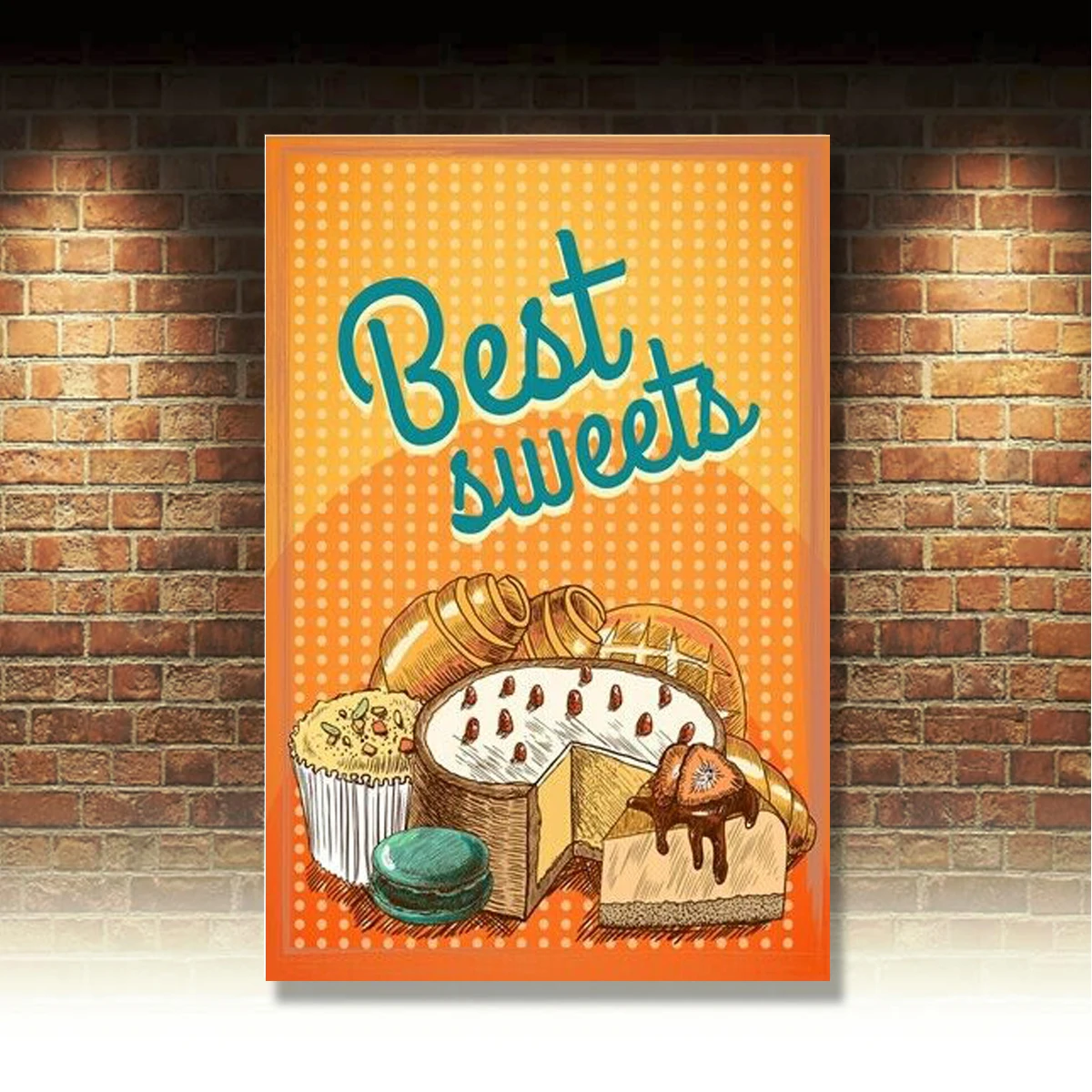 

Ретро металлические жестяные знаки на день рождения винтажная тарелка хлебобулочное искусство настенный декор плакат