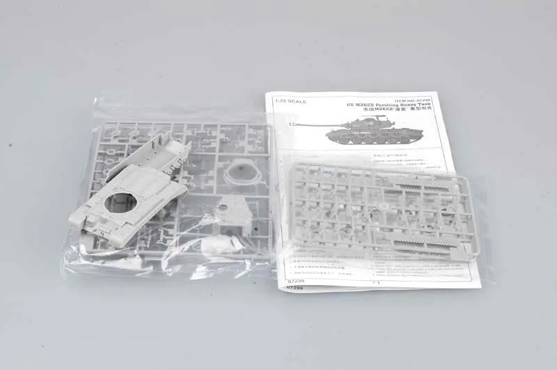 Trumpeter 1/72 07299 США M26E2 тяжелый танк военная демонстрационная игрушка пластиковая