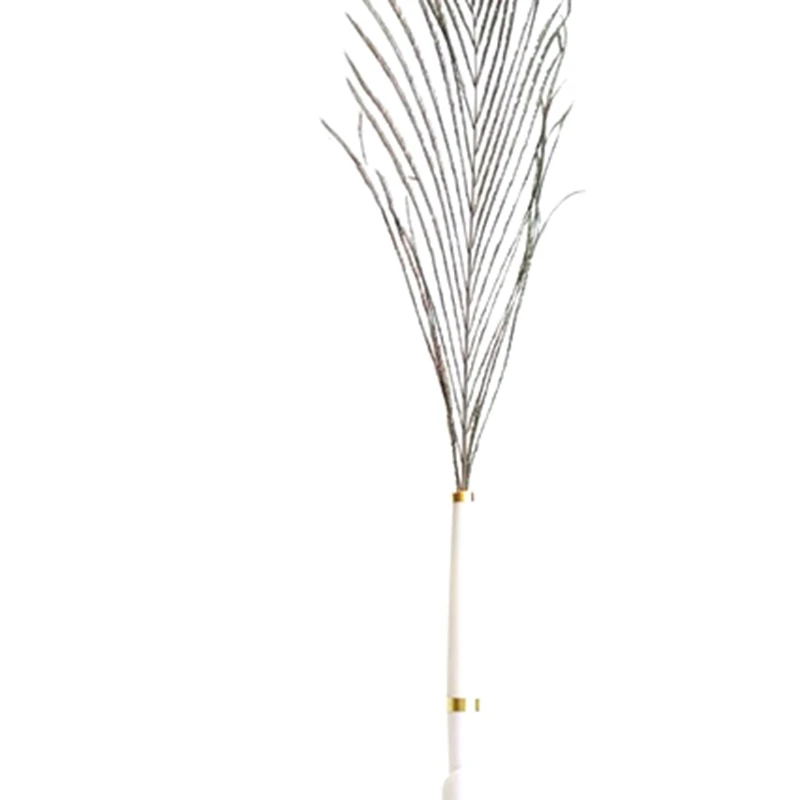 

Golden Peacock Feather Hollow Round Pen Holder Signing Pen Set Gold Ballpoint Pens for Wedding Bridal