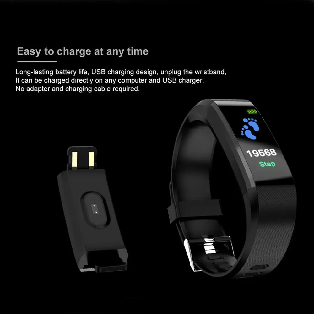 PK M3 Bluetooth Smart Wristband Bracelet Band Blood Pressure Heart Rate Monitor Activity Fitness Tracker Watch Smartwatch | Электроника