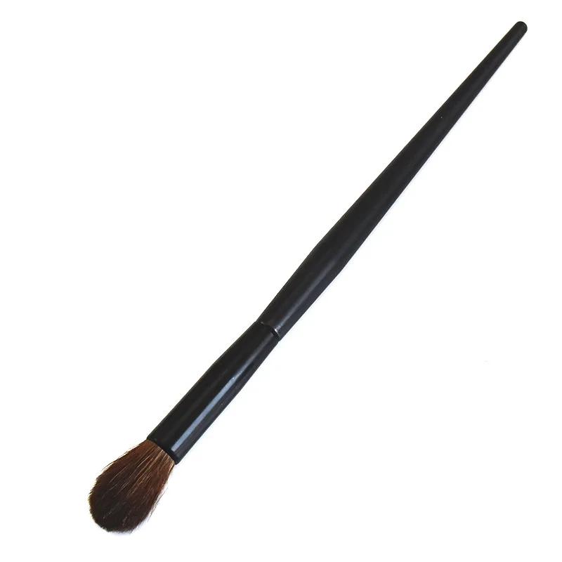 horse hair MECLOVOR 1 шт макияж кисть для выделения контур носа косметическая кисточка волоса животных шерсть кисточка из конского волоса комплекты косметических принадлежностей для Для женщин - Handle Color: horse hair