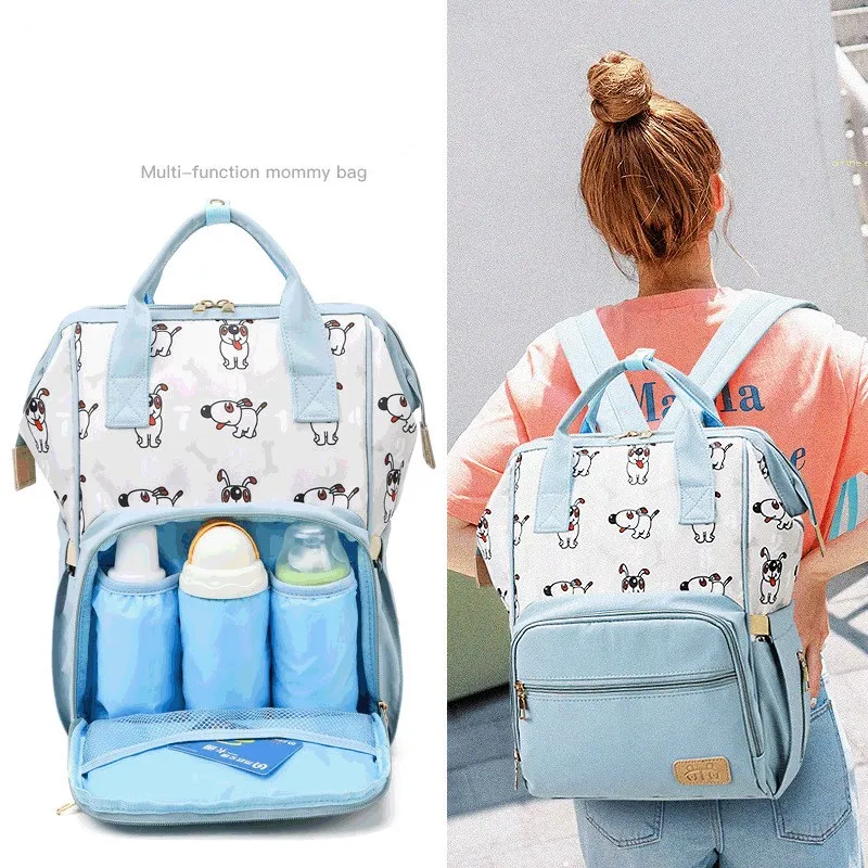 

2021 Diaper Backpack Multi-Function Mommy Bag Treasure Mom With Baby Go Out Bag Trendy Lightweight Large-Capacity Nursing Bag