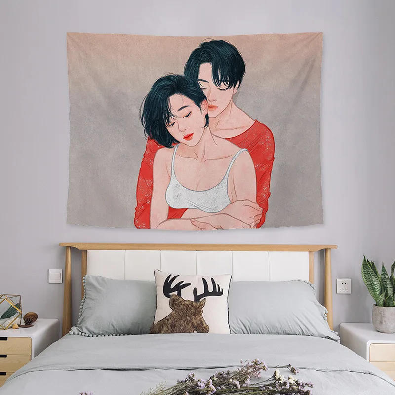 Подвесная ткань азиатские влюбленные интимное изображение мужчин и фото