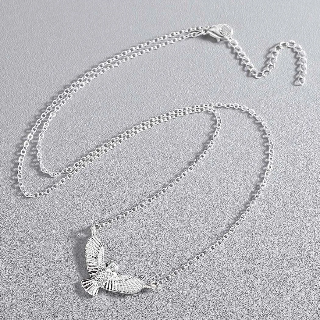 Ожерелье Chandler в виде совы милое ожерелье птицы позолоченное с подвеской