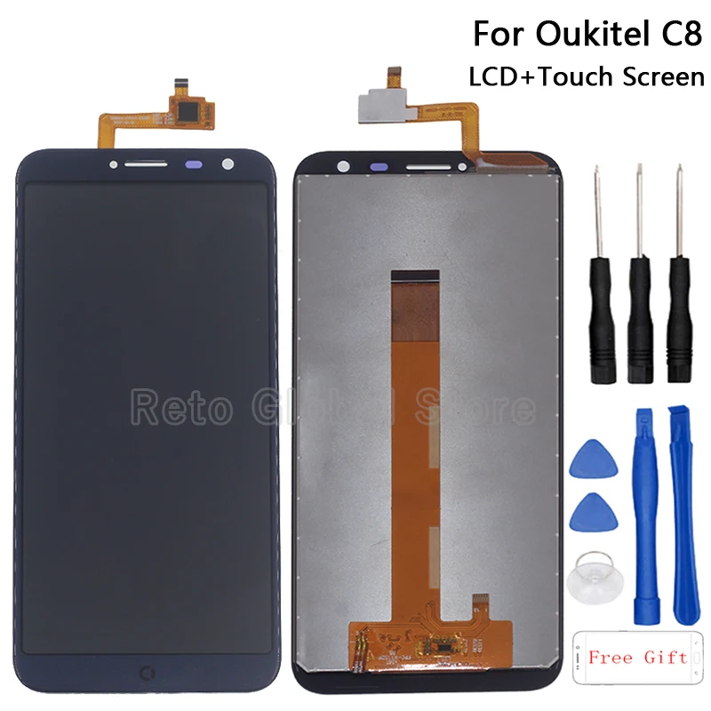 5 &quotОригинальный ЖК-дисплей для Oukitel C8 кодирующий преобразователь сенсорного