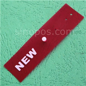 New Red Вешалка для одежды с защелкой, виниловый ярлык для продажи, модный крючок для магазина, ценник со скидкой, гибкий пластиковый флаг, мешок для обуви, Новое поступление, знак - Цвет: New Red
