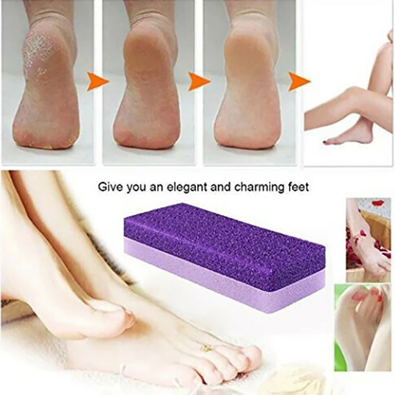 

3Pcs Pumice Sponge Stone Exfoliate Foot Hard Dead Skin Pedicure Remover Scrubber
