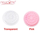 Индивидуальный клей-держатель для наращивания ресниц розовый и прозрачный в форме цветка одноразовый контейнер для клея прокладка клей паллет ресницы инструменты для макияжа