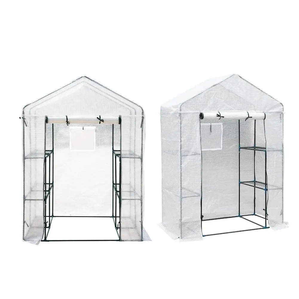 

Mini Walk-in Green House Gardenhouse 3 Layer Garden Greenhouse Flower Plants Gardening Outdoor Greenhouse Cover With Iron Shelf
