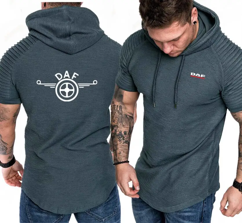 Мужская повседневная толстовка с капюшоном принтом DAF | одежда
