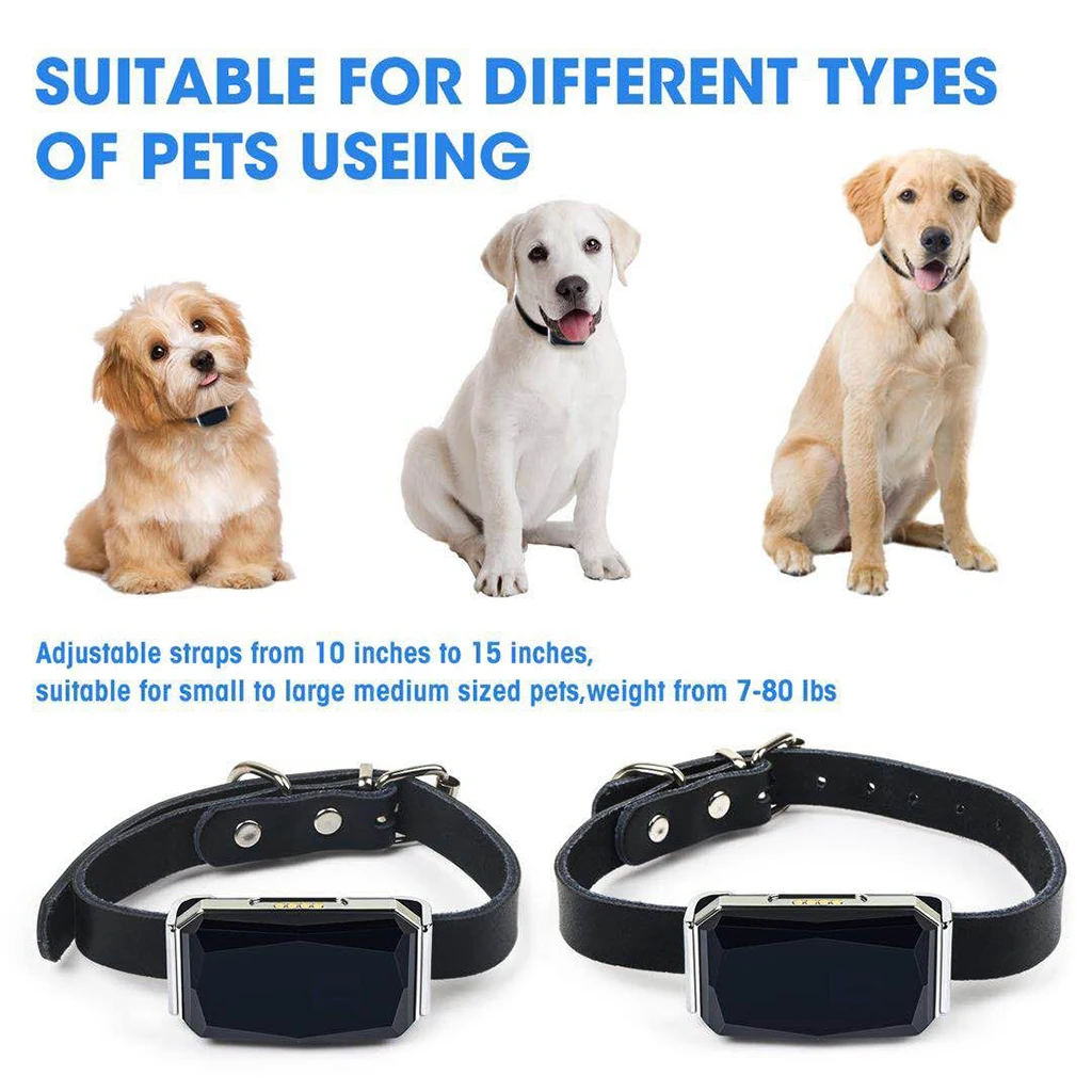 

Pets Smart GPS Tracker Waterproof Adjustable Practical Dog Cat Tracking Collar