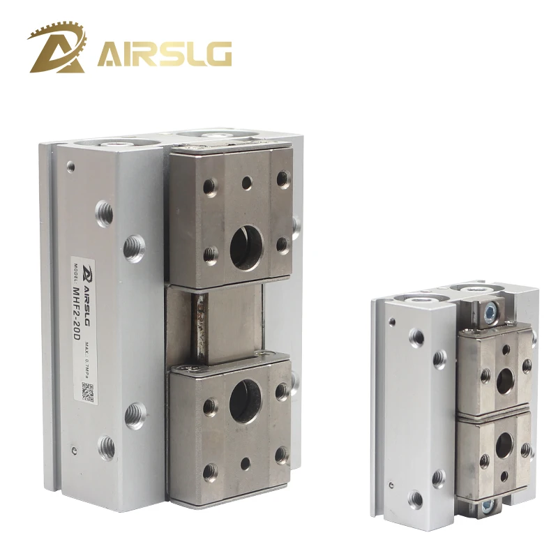 MHF2 двухдействующий низкопрофильный Воздушный Захват Gripper для воздуха с двойным