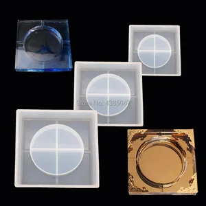 3 различных размера квадратной пепельницы, высушенные цветы из смолы, декоративные поделки, цветочный горшок, основа формы для эпоксидной смолы для ювелирных изделий