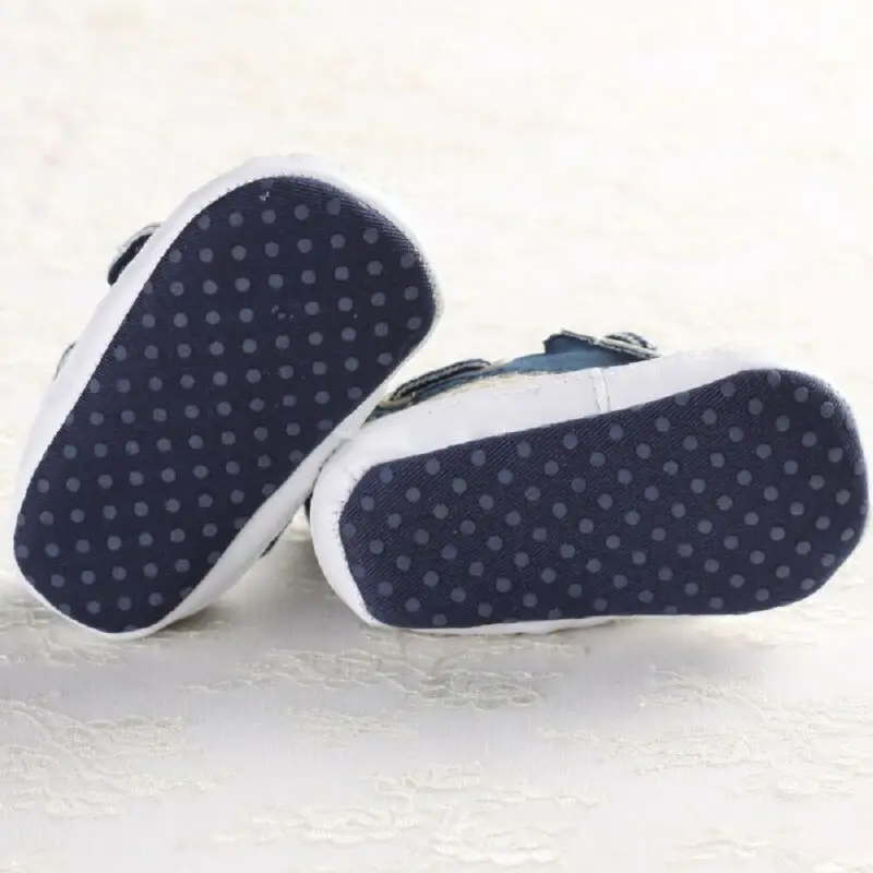 2019 Baby First Walkers Toddler Infant Boys Crib Shoes Soft Sole Anti-slip Casual Canvas 0-18M |