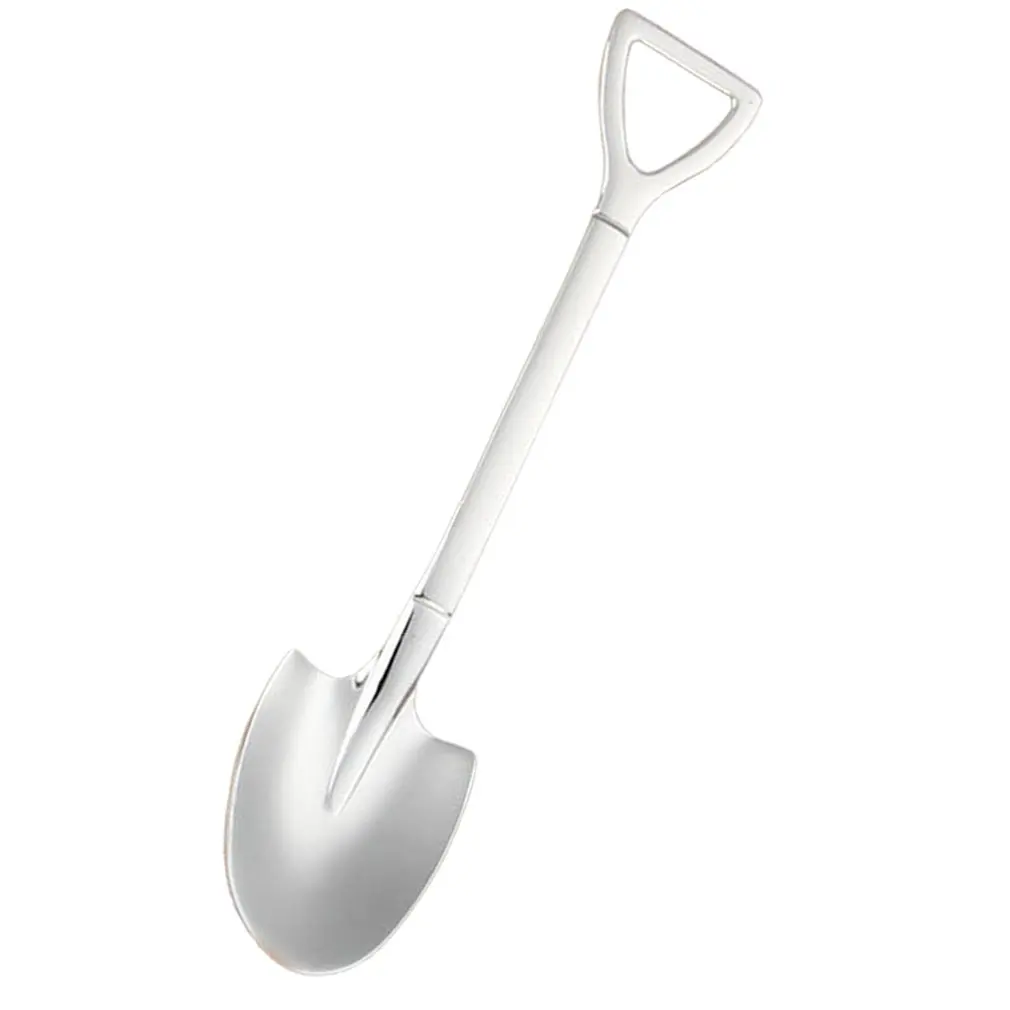 Творческий Нержавеющая сталь мороженое Кофе ложка Лопатка Форма оболочки Чай