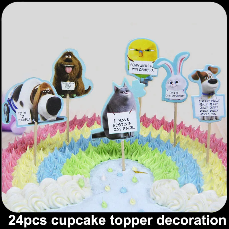 24 шт. Дисней Винни Монстр университет Человек-Паук День рождения ребенка душ кекс