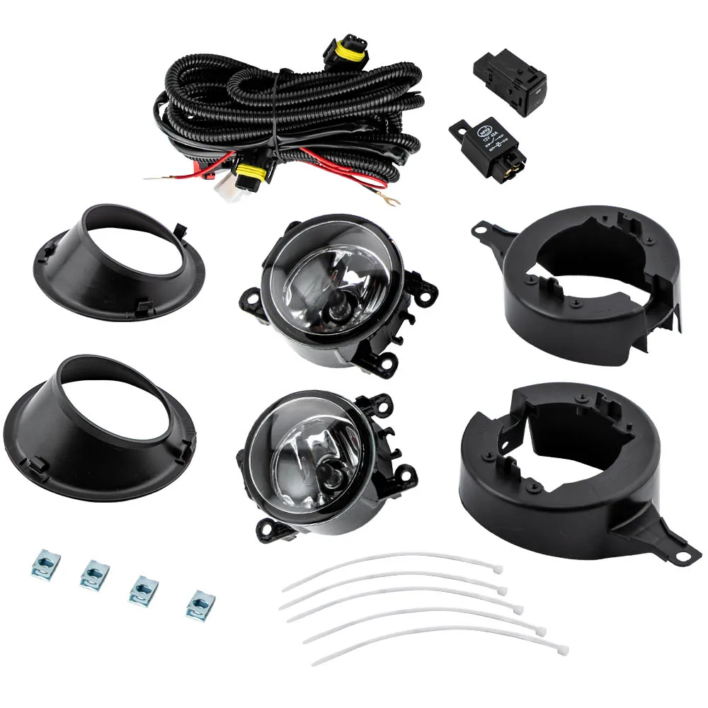 

For Nissan Frontier 05-16 Clear Lens Fog Light Lamp+Wiring+Switch Kit