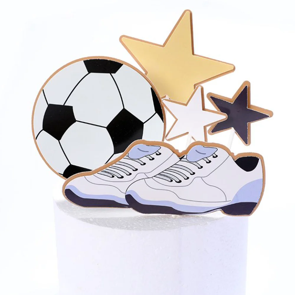 1 шт. спортивный Топпер для торта С Днем Рождения баскетбольный мяч Футбольная