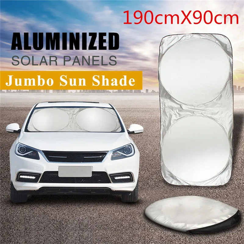 

190x90cm Car Sunshade Sun Shade Windshield Front Rear Window Film Visor Cover UV Protection Reflector Car-styling Protector
