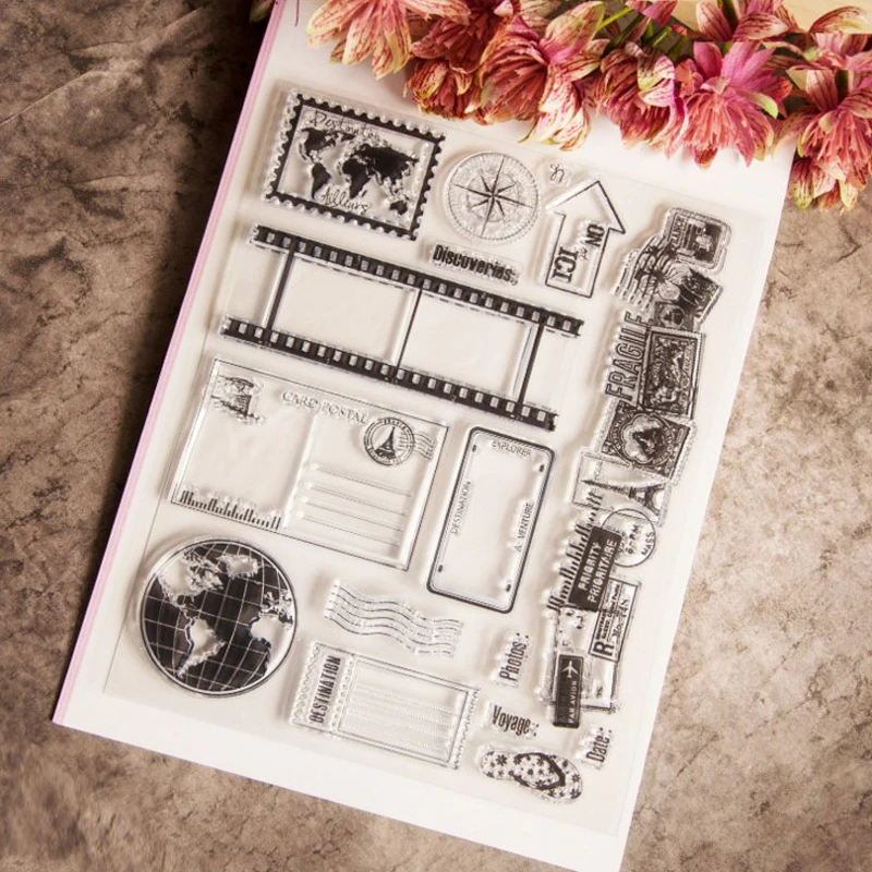 1 шт. морские дорожные прозрачные штампы пломбы роликовые для сделай сам