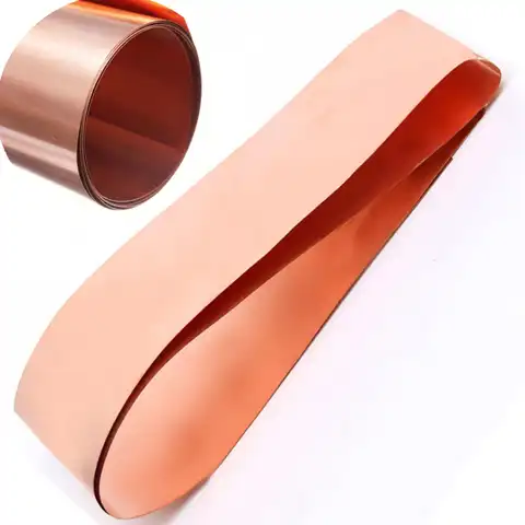 Новая пластина из листового металла Cu длиной 100/200/300/500 /1000 мм, материал для металлических таблеток из чистой меди, Art99.9 % чистая медь