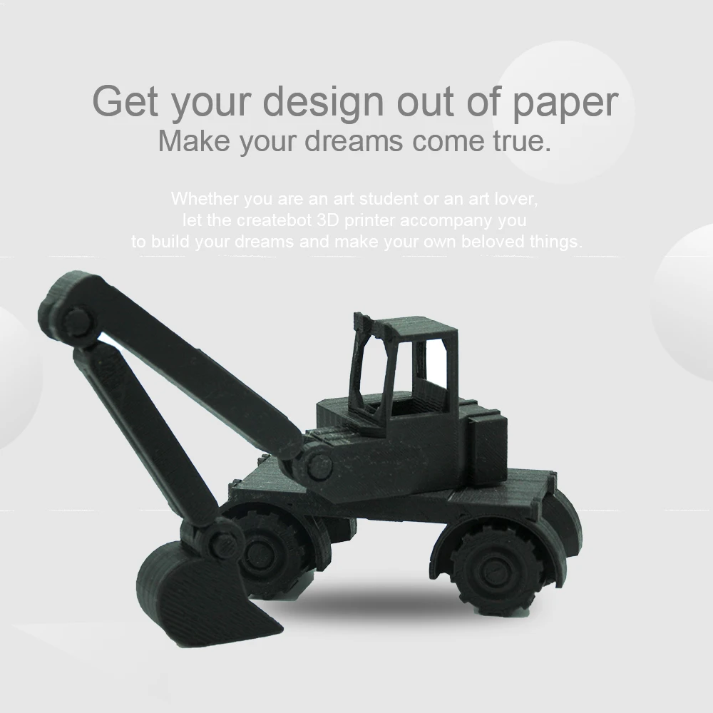 Children's Best Gift Build Size 150*150*220mm Createbot Mini 3D Printer with Touchscreen and Single Extruder