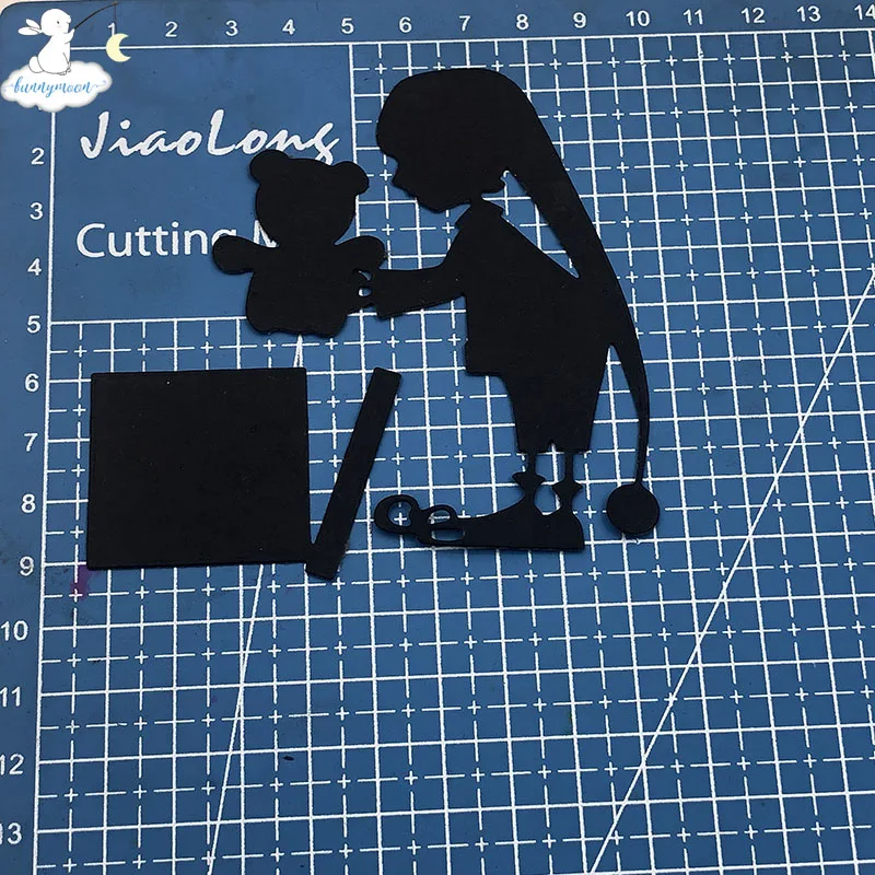 Металлические штампы трафареты для покупок Bunnymoon скрапбукинга сделай сам/штампы