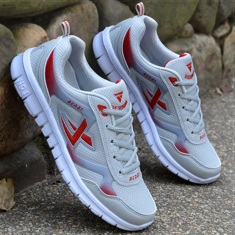 Мужские кроссовки легкие летние из дышащего материала для повседневной носки