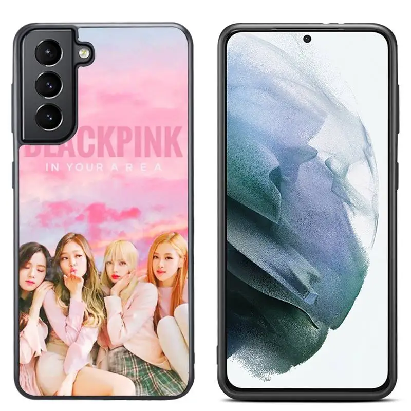 

Black And Pink Phone Case For Samsung S7 S8 S9 S10 S20 ULTRA Plus PC Cover Fundas Coque