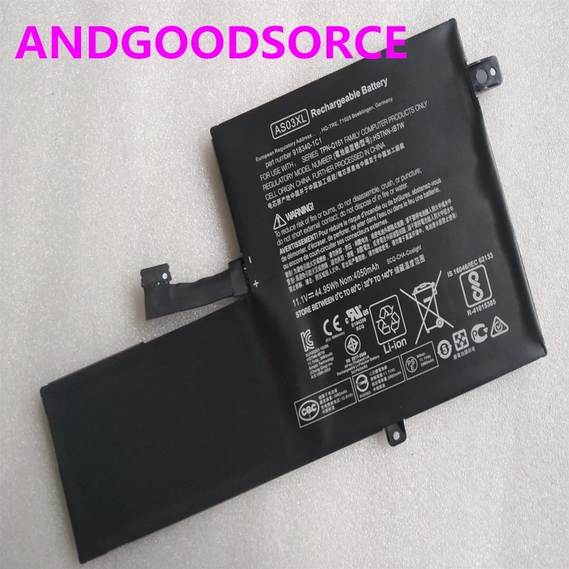 

Аккумулятор ANDGOODSORCE AS03XL для ноутбука HP Chromebook 11 G5 EE TPN-Q151 918669-855 918340-1C1 HSTNN-IB7W 11,1 В 44,95 Втч