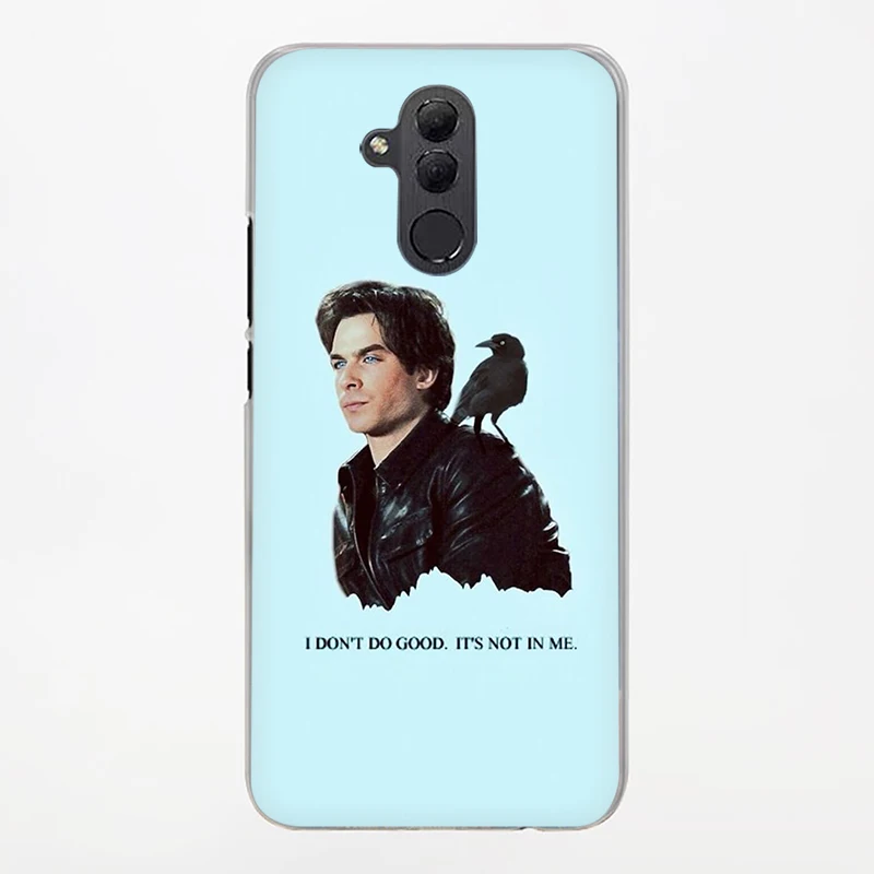 EWAU The Vampire Diaries Stefan Damon Salvatore Hard Phone Cover Case for Huawei Y5 Y6 Y7 Y9 Mate10 20 Lite pro Nova 2 3 5 i