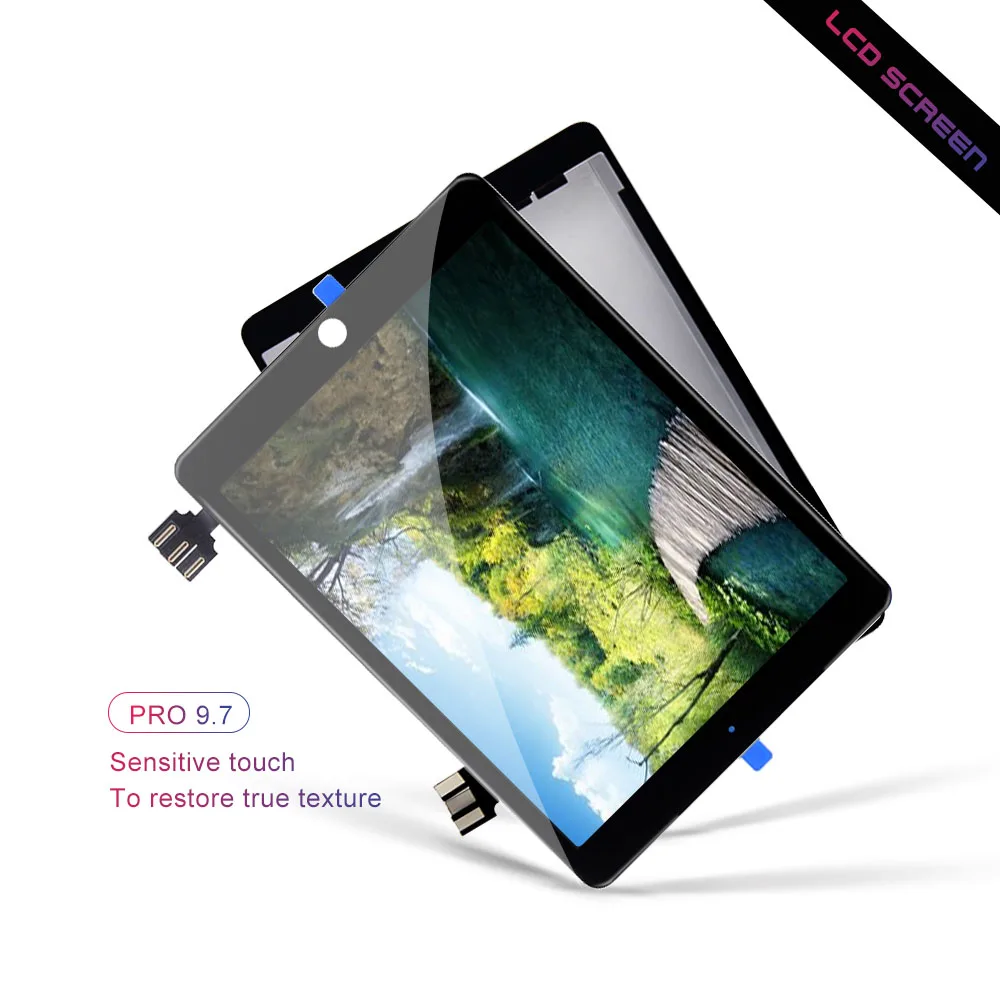 OXEN для iPad Pro 9," ЖК-дисплей Дисплей кодирующий преобразователь сенсорного экрана в сборе запасные планшет Панель 9,7 дюймов A1673 A1674 A1675