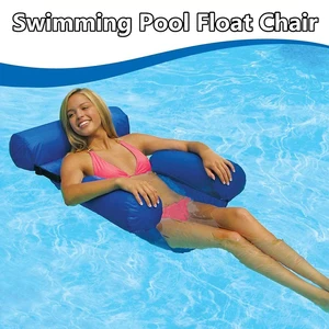 Inflatable Pool Float Hammock Pool Lounger Float Hammock Floating Bed Lounge Chair Swimming Pool Beach Float for Adult and Kids