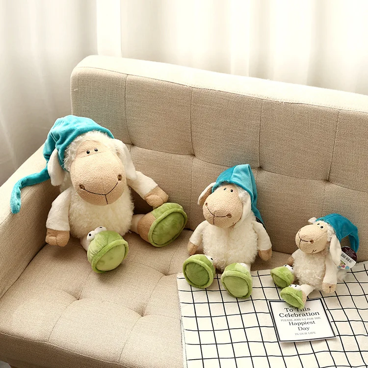 Германия Сонная овца жолли детский подарок на день рождения Милая овчина