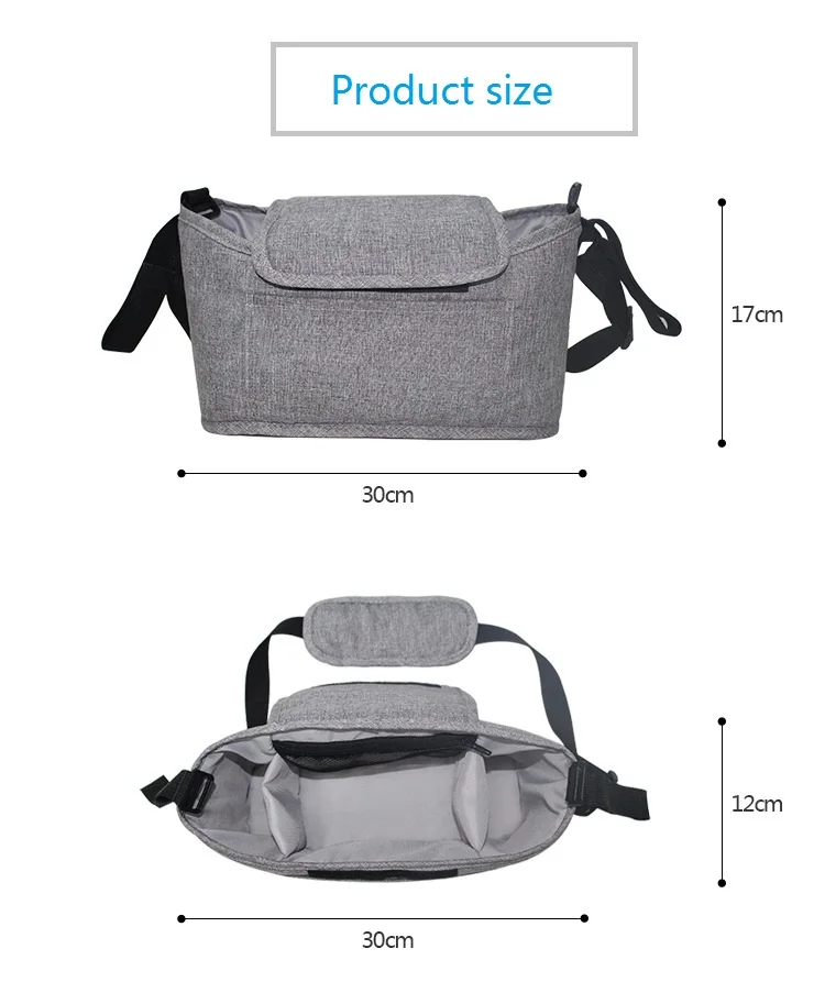 

Baby Stroller Accessories Bag Nappy Bag Mummy Bag Hanging Basket Storage Organizer Baby Travel Nursing Bag Bottle For Stroller