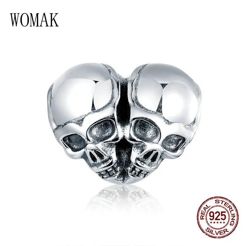 Браслет-подвески для женщин оригинальный Шарм с черепом украшение подарок на