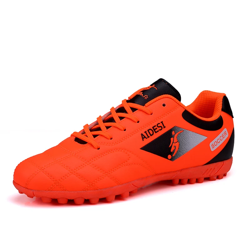 Football Shoes Soccer Boots For Men Children Soccer Cleats Turf Shoes Leather Soccer Trainer Boys Soccer Sneaker Turf Boot