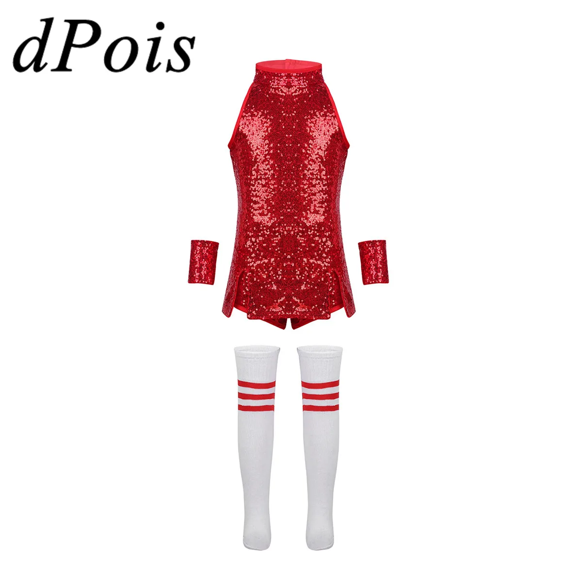 Детское платье для балета танцевальное с блестками в стиле хип хоп джаз Детский