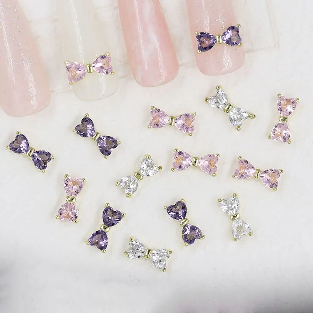

Accessories Exquisite Flash DIY Nail Art Decoration Nail Art Rhinestone Bowknot Nail Drill Color Diamond Jewelry