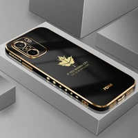 plating ring holder case for poco f3 soft silicone maple leaf phone cover for poco f2 pro fundas