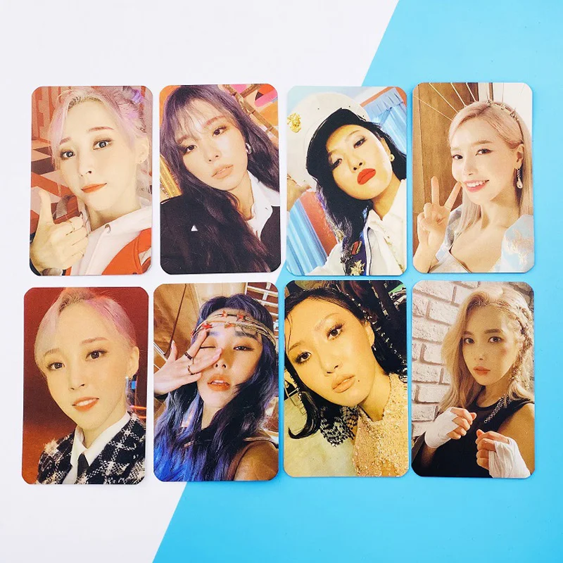 8 шт./компл. Корейский KPOP MAMAMOO реальность в черном альбоме фотокарточки открытки