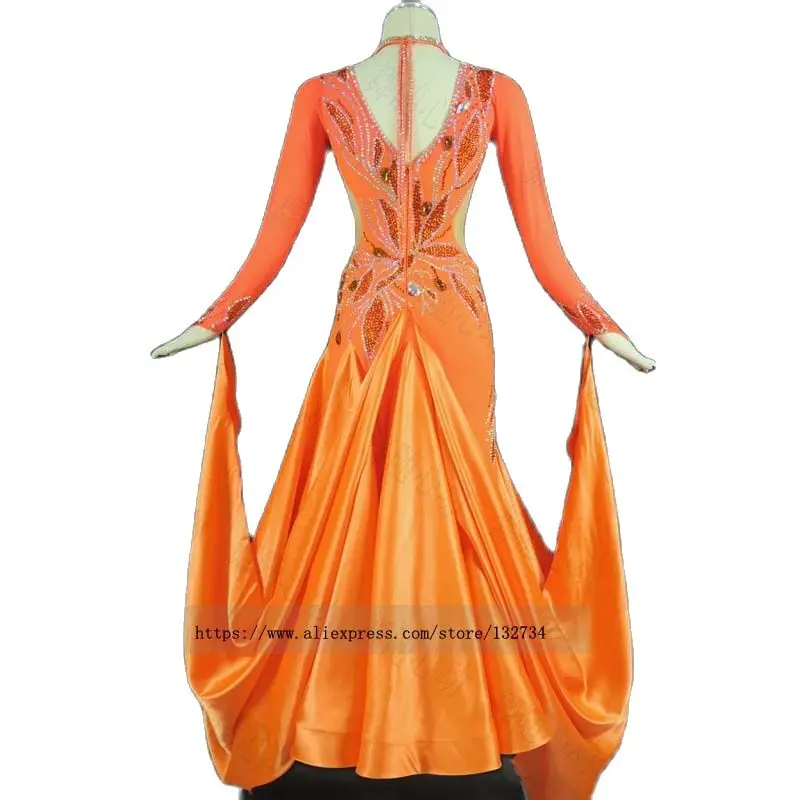 Желтые костюмы для бальных комнат стандартные платья танцев вальса платье